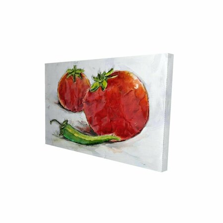 BEGIN HOME DECOR 12 x 18 in. Tomatoes with Jalape O-Print on Canvas 2080-1218-GA1